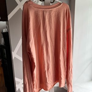 Peach long sleeve shirt
